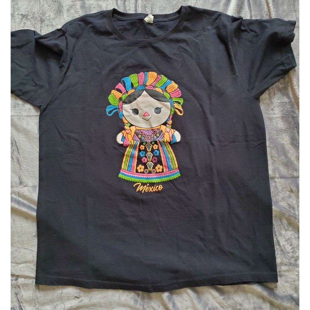 Colorful Mexico Tshirt Xtra Large 100% Cotton - Picture 4 of 7